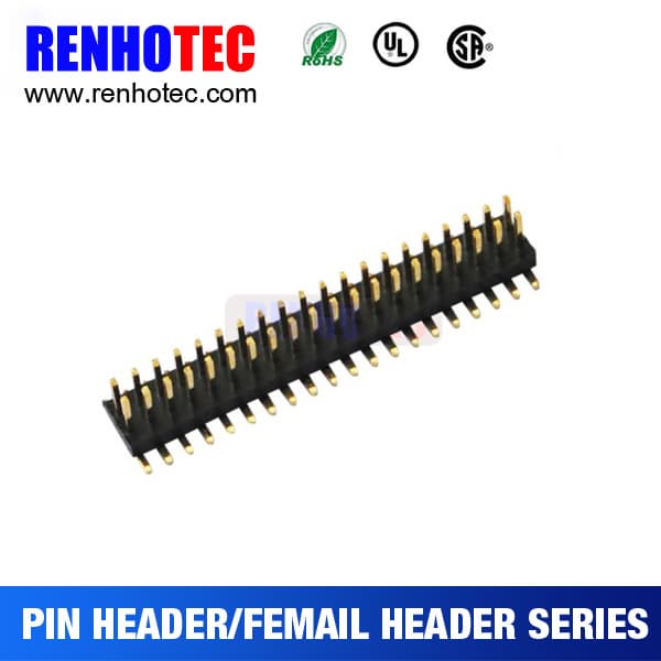 Straight Double Row SMT Type 2_54mm Pitch Pin Header